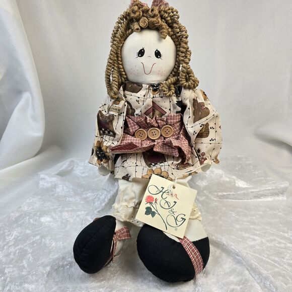 Home Interiors & Goods block wood shelf doll Rare* - Picture 1 of 7